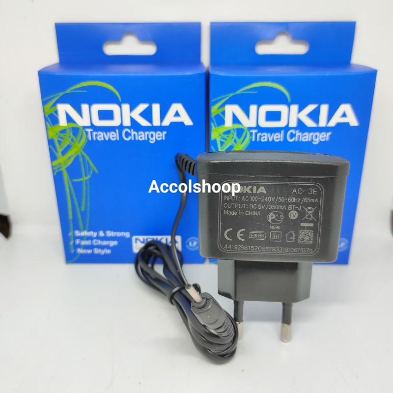 Charger Nokia Kecil / Travel Charger Nokia Colokan Kecil