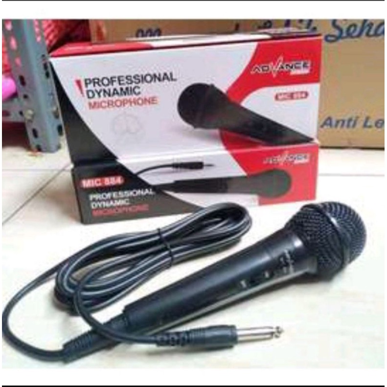 Mic Karoke Profosional Dynamic Microphon Advance Mic Kabel MIC 884 || Bayar Di Tempat