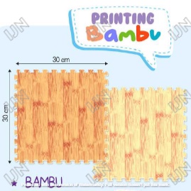 Puzzle Matras EVAMAT BAMBU Tikar Karpet Evamats Playmat Mainan Anak Bayi Murah