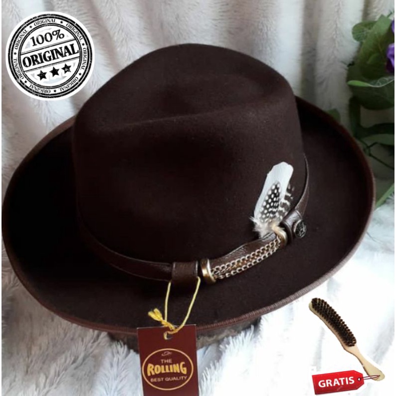 Topi Laken Fedora Original Laken Import