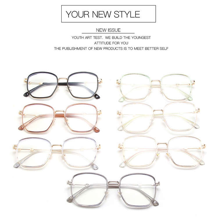 Tr90 Kacamata Oversize Anti Radiasi Bahan Metal Untuk Pria / Wanita