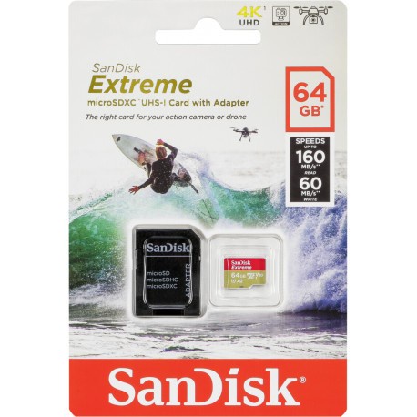 

MICROSD SANDISK EXTREME 64GB - 100Mb