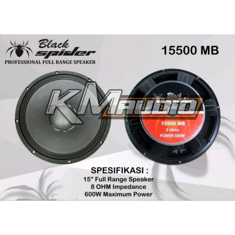 SPEAKER BLACK SPIDER 15500 MB SPIKER BLACK SPIDER 15 INCH ORIGINAL