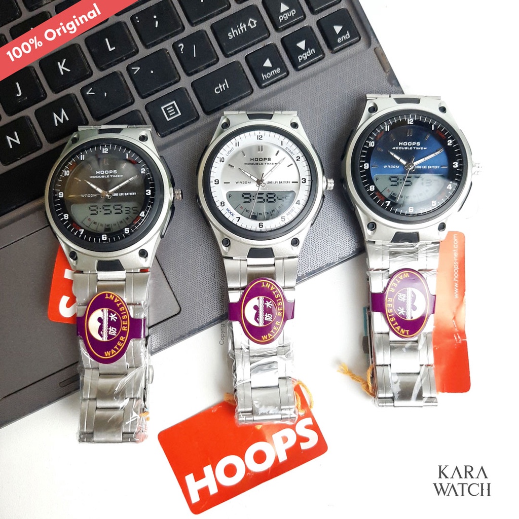Jam Tangan Hoops Dual Time  NW0987⁣ Original