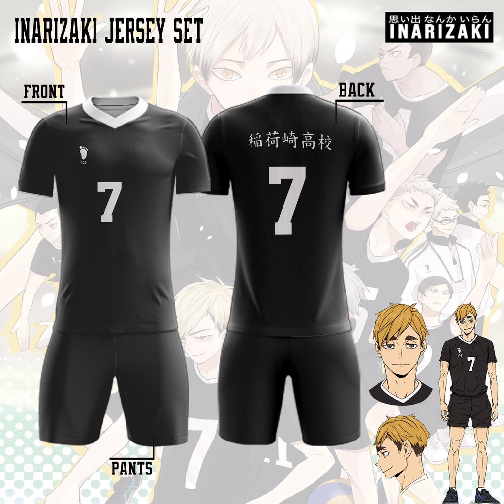Jersey Voly Setelan Baju Jersey Anime Haikyuu Inarizaki Team Vollyball