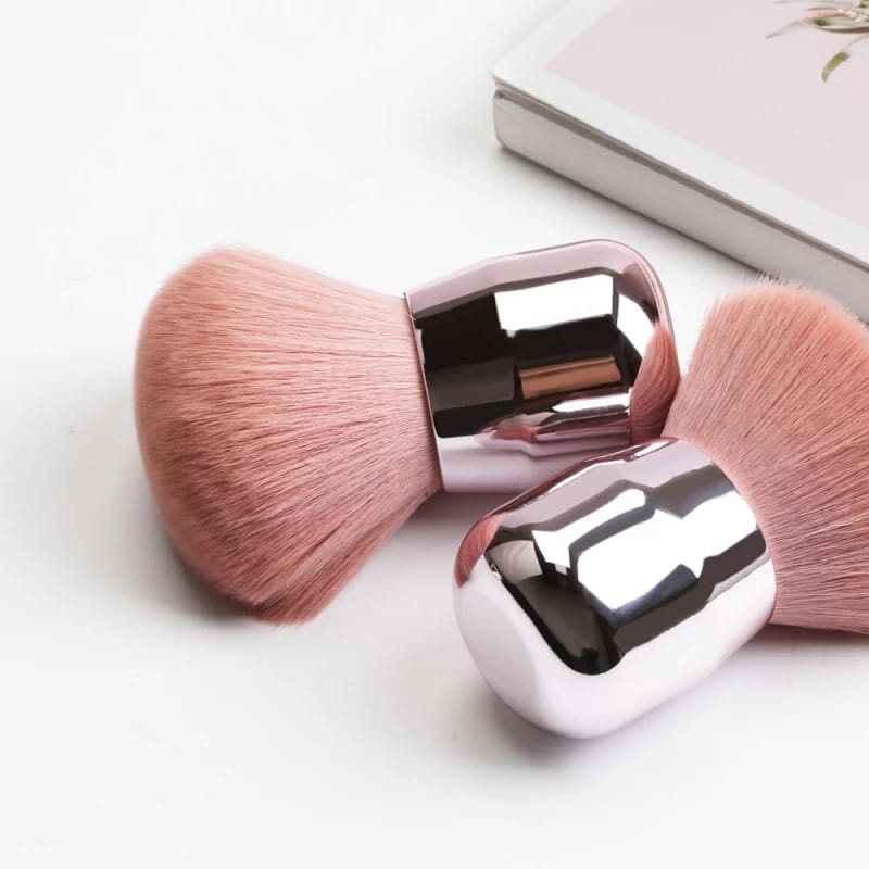 Kabuki Brush Powder Bedak Tabur / Brush Powder Blush On Brush Makeup Warna Pink F830