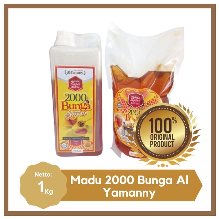 

MADU ASLI 2000 BUNGA MADU MURNI AL YAMANY 2000 BUNGA SUPER 1 KG