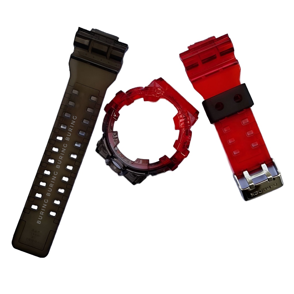 BNB STRAP BEZEL CASIO GSHOCK G SHOCK GA 700 GA700 JELLY CLEAR MERAH HITAM GA 710