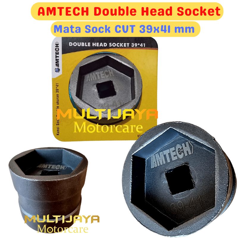 Mata Sock Coupling 39 x 41 mm Kunci CVT Double Head Socket Sock Sok Kunci Mur Kopling