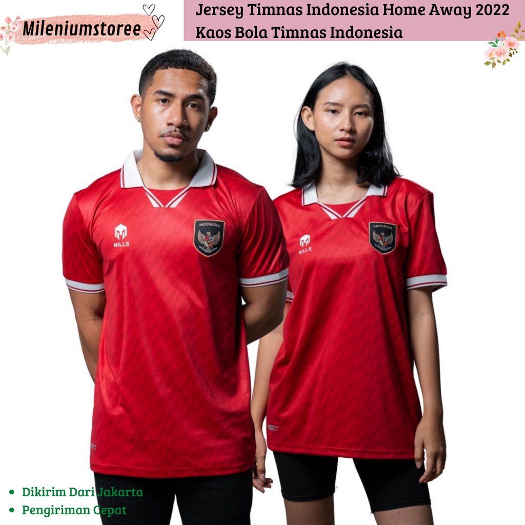 Jersey Timnas Indonesia Home Away 2022 Kaos Bola Timnas Indonesia  MS