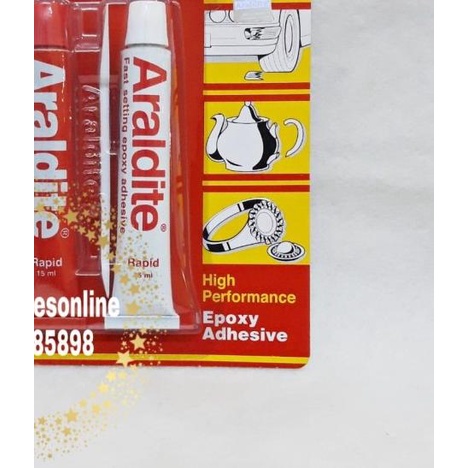 

Lem Besi Perekat Kuat 5 Menit Araldite Rapid Epoxy Adhesive 5 Minutes