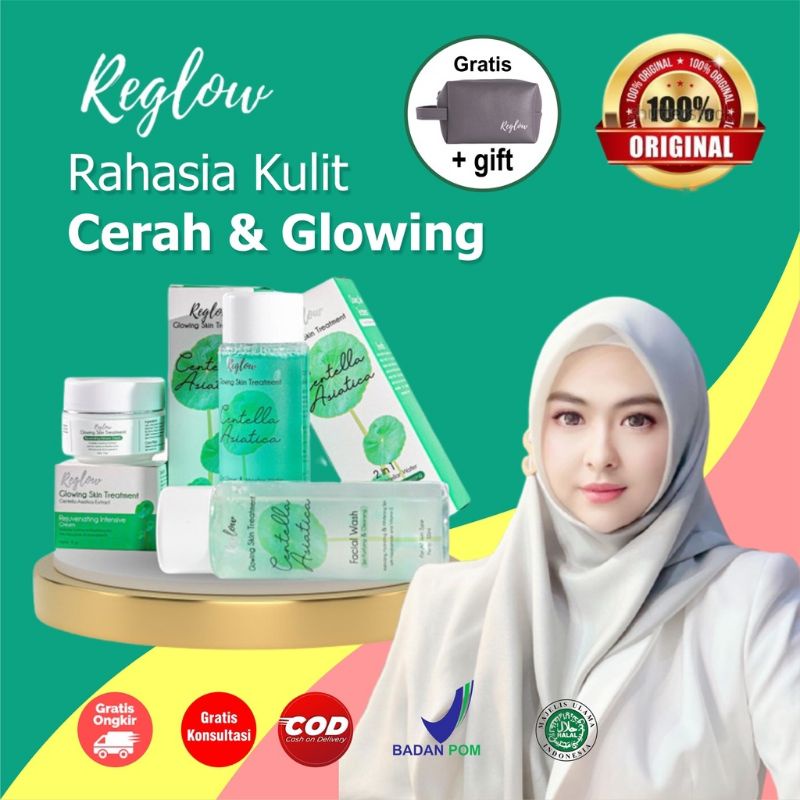 REGLOW SERIES FREE POUCH SKIN TREATMENT Skincare ORIGINAL GLOWING PERAWATAN WAJAH PERAWANG SIAK PEKA