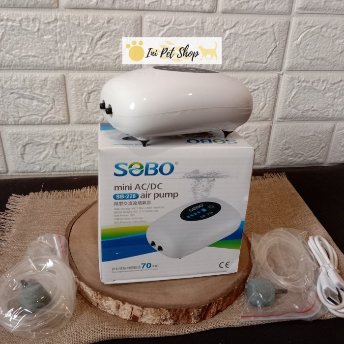 Sobo Sb 228 Ac Dc 2 Lubang Aerator Otomatis ( Aerator Emergency )