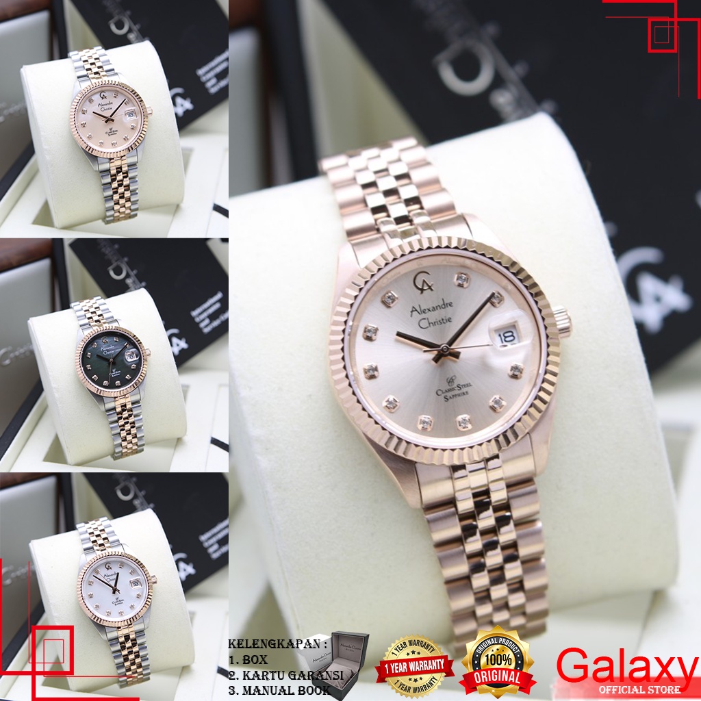 ALEXANDER CHRISTIE WANITA ORIGINAL JAM TANGAN ALEXANDRE CHRISTIE WANITA JAM ALEXANDER CRISTIE ALEXAN