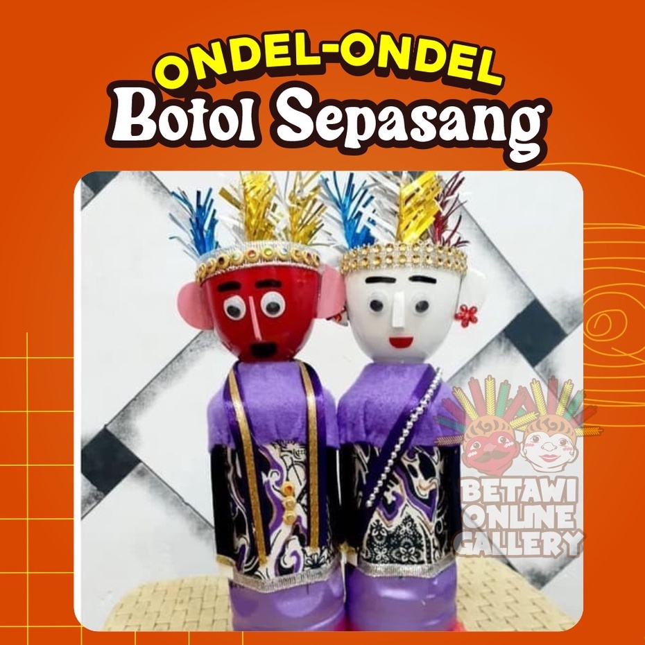 Boneka Ondel-ondel / Souvenir Ondel-ondel / Miniatur Ondel-ondel [SEPASANG]