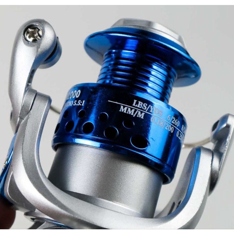 YUMOSHI Reel Pancing Spinning Fishing Reel 5.5:1 Gear Ratio