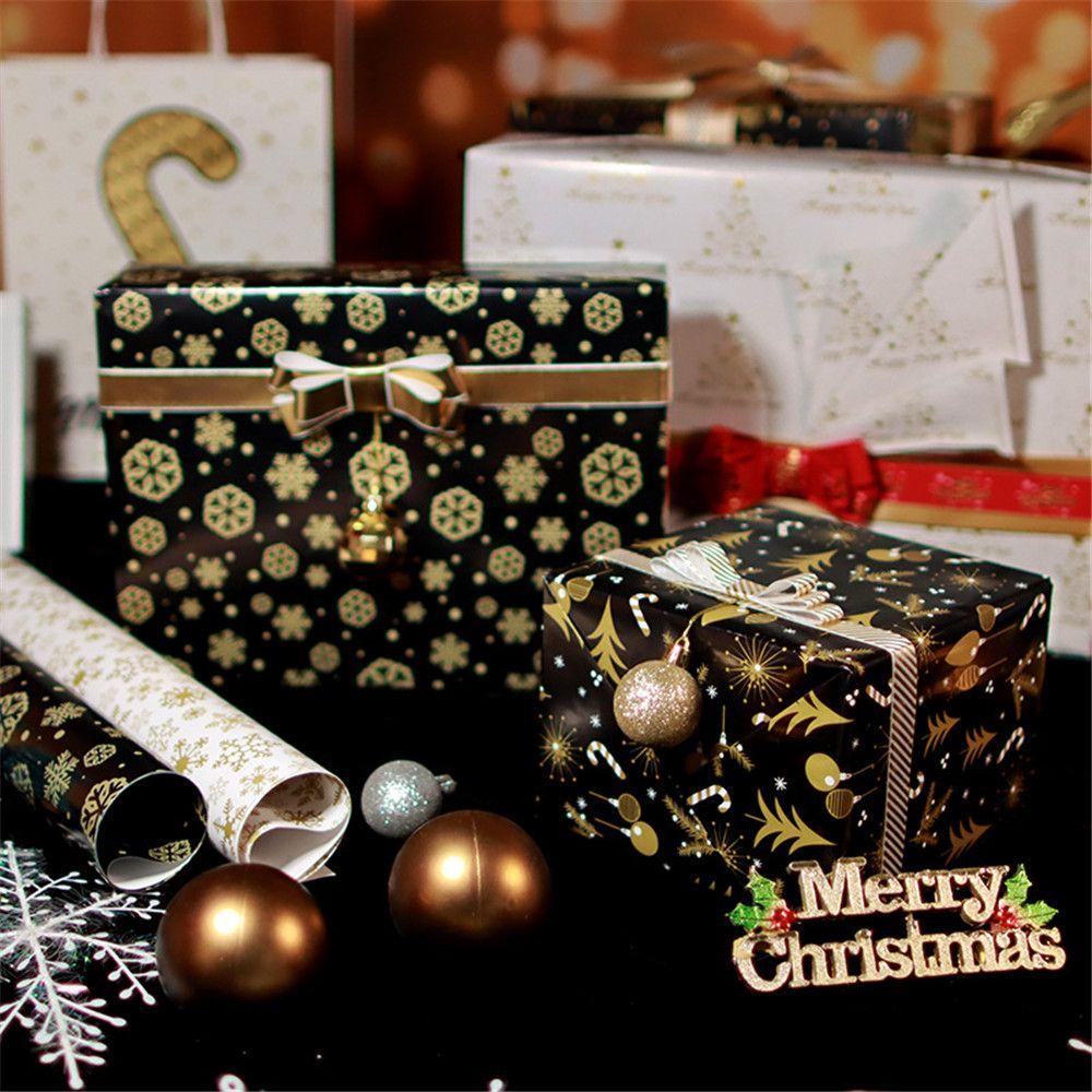 Solighter Wrapping Paper Tahan Lama Dekorasi Pesta Xmas Merry Christmas Bungkus Kado