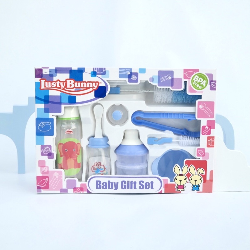 LustyBunny Feeding Set Alat Makan Bayi LB 1848 set botol dot