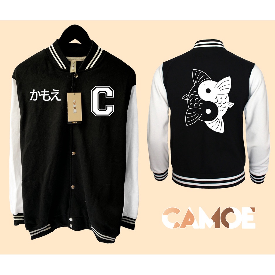 Jaket Varsity Premium CAMOE Fish Yin Yang