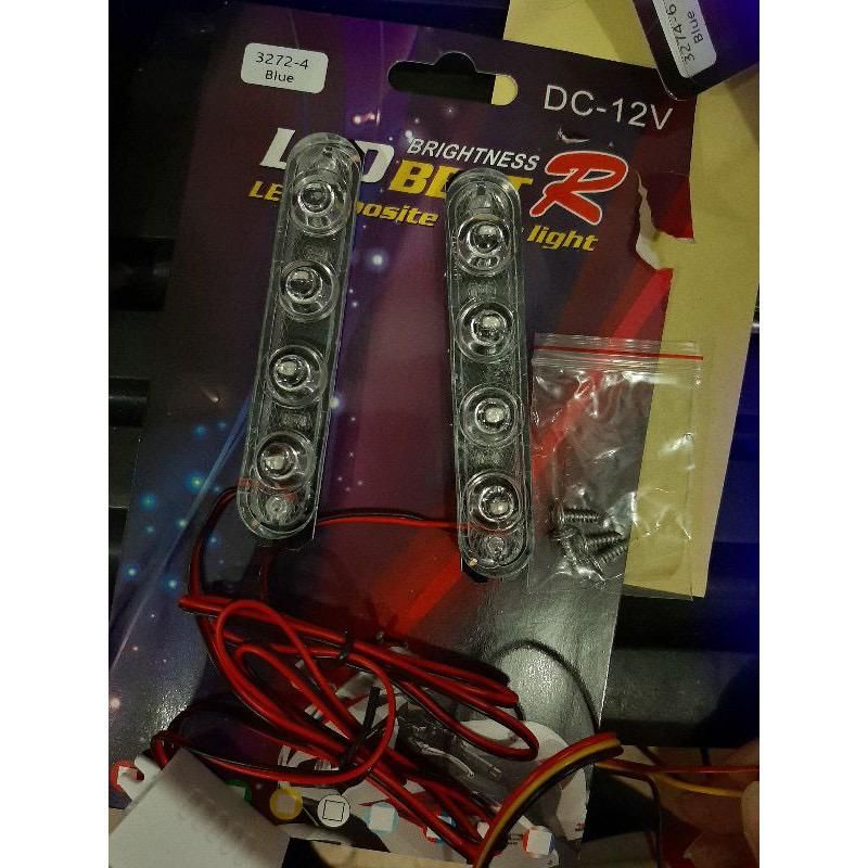 Lampu kedip blitz 4 mata 5 mata 6 mata led motor mobil