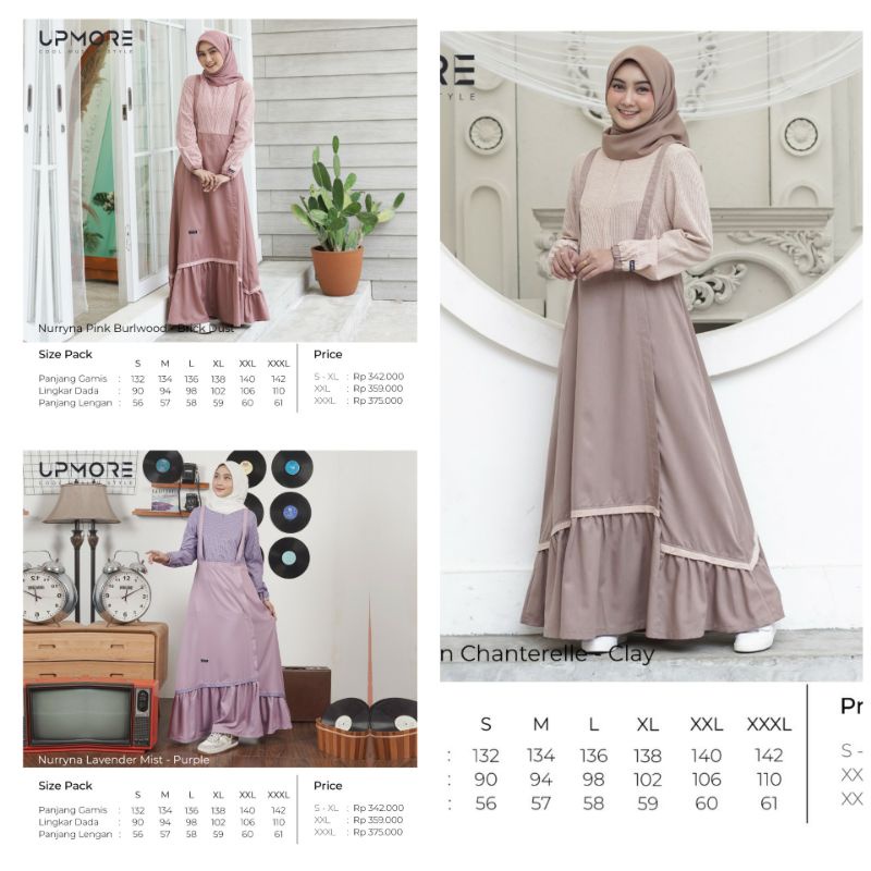 UPMORE NURRYNA Brown Chaterelle/Lavender Mist/Pink Burlwood/UPMORE NURRYNA ORIGINAL BERLABEL