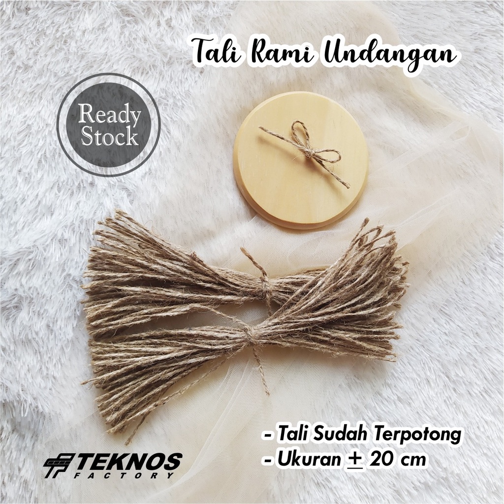 Jual [100 PCS] TALI RAMI UNDANGAN RUSTIC AESTHETIC - TALI UNDANGAN ...