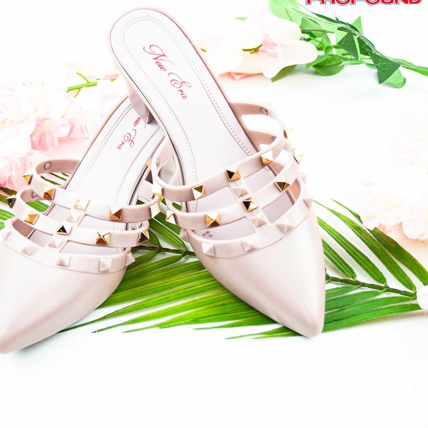 Sepatu Jelly Wedges Studed Tinggi 6.5 cm lb13003 new era