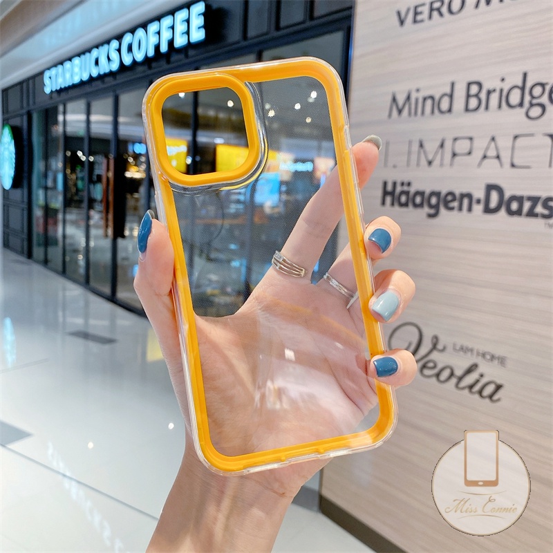 Shockproof Full Protect Soft Case Samsung A03 A12 A13 A53 A52 A14 A51 A03s A22 A32 A11 A20 A31 A30 A02s A72 A33 A52s A50 A30s A50s A20s A71 3-in-1 Bening Padat Pure Candy Case Warna