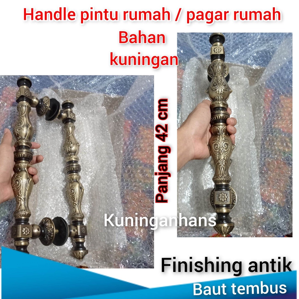 gangang pintu rumah mewah kuningan antik unik / handle pintu gagang pintu rumah