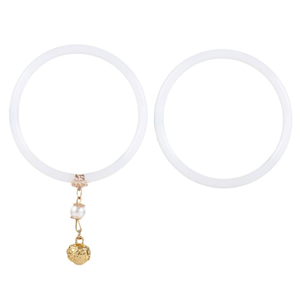 Mxbeauty Gelang Giok Elegan Pesona Mutiara Gaya Nasional Bell Gadis Perhiasan Gaya Cina