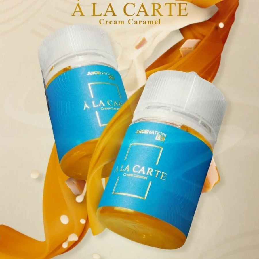 A LA CARTE BIRU 60ML LIQUID A LA CARTE CREAM CARAMEL BLUE FREEBASE