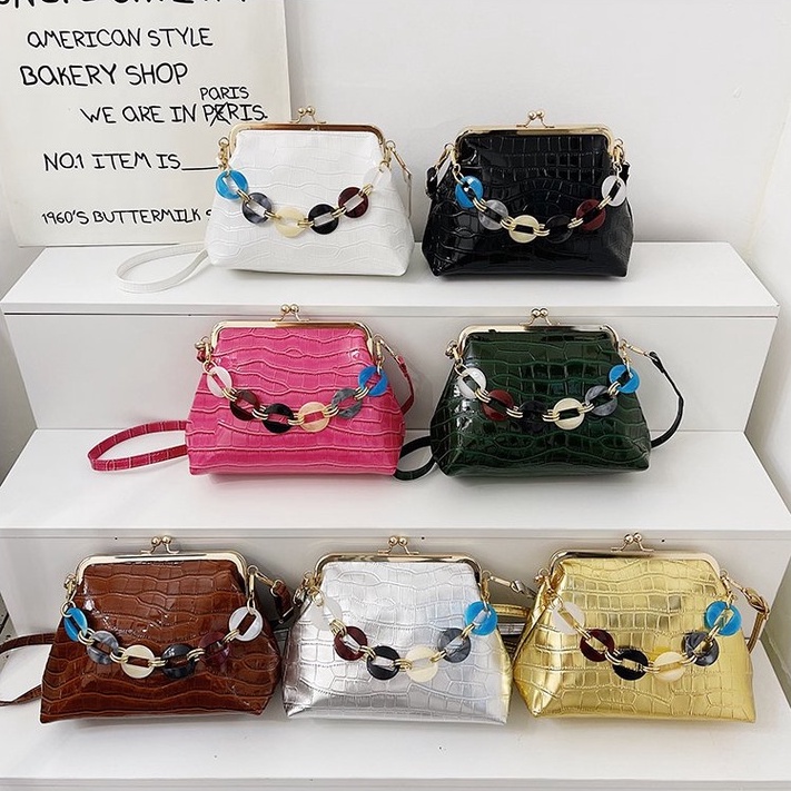 ( 2PC 1KG ) GTBI998879745  New Arrival   Tas Selempang  Tas Wanita Import  Premium Terbaru+SMAL BAG