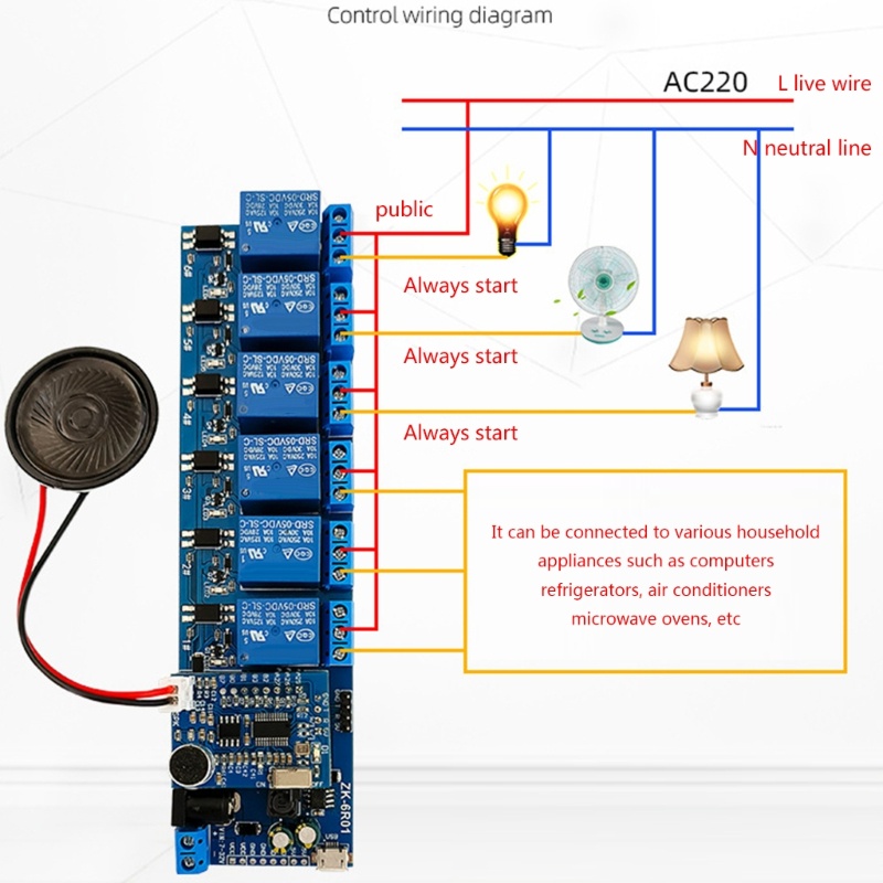 Btsg Modul Pengenalan Suara Suara Akurasi Tinggi Microphone Voice Control Board