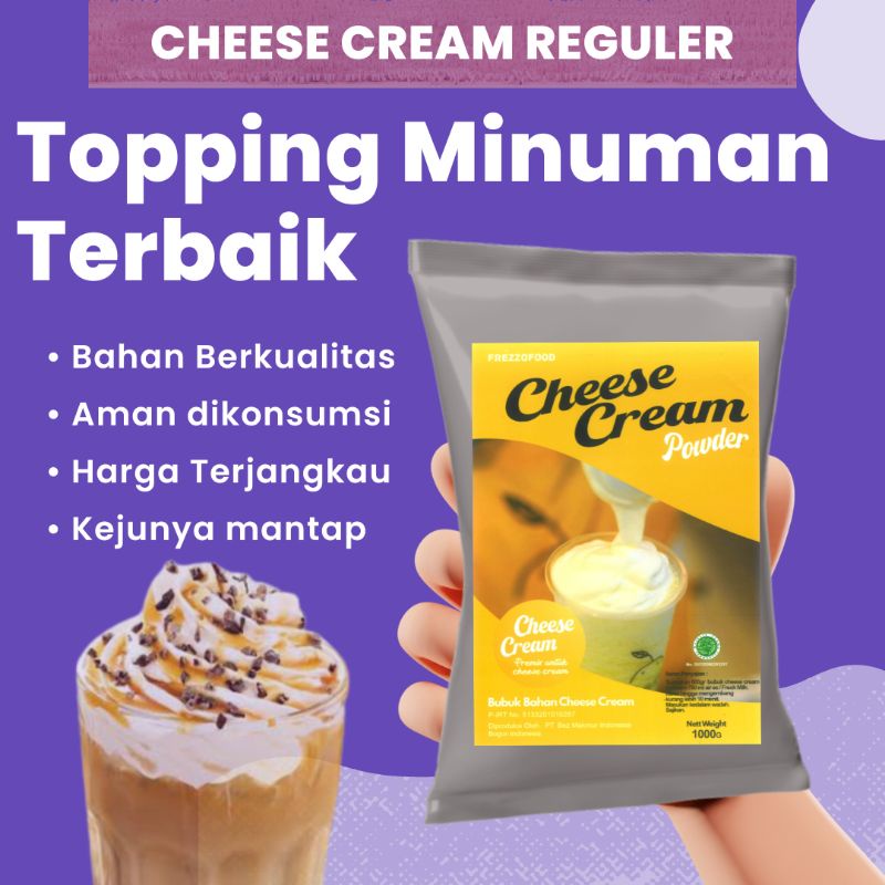 

CHEESE CREAM 1 Kg / BUBUK CHEESE CREAM 1 Kg / TOPPING CHEESE CREAM / BUBUK CHEESE