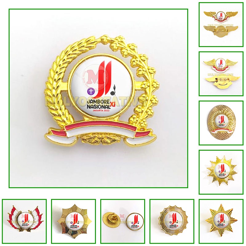 Pin Jamnas XI Souvenir Bros Wing Pramuka Logo Jambore Nasional 2022