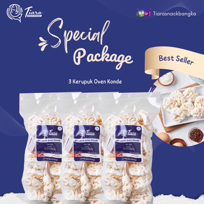 

NEW Package Kerupuk Oven Konde Tiara Snack Bangka/Kerupuk Oven