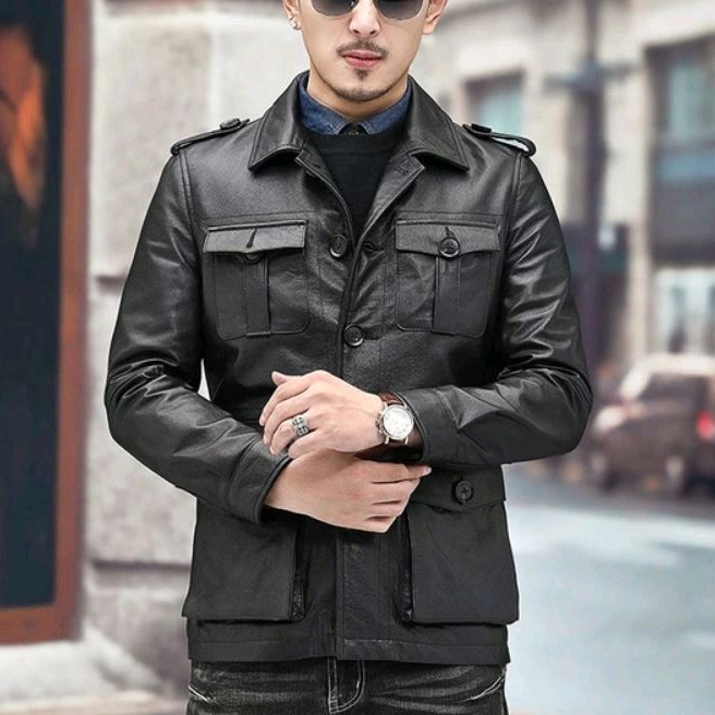 Jaket kulit blazer jaket kulit domba asli
