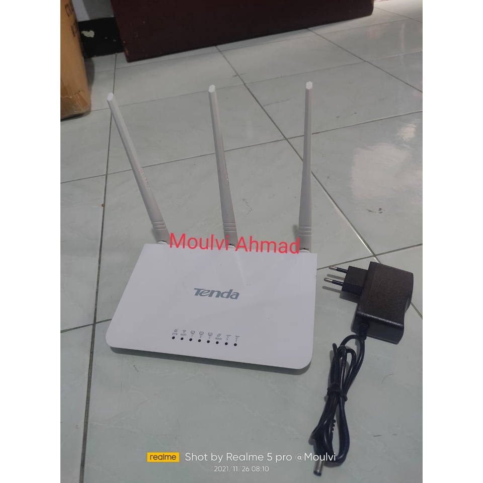 Router Tenda F3 SECOND Plus Adaptor