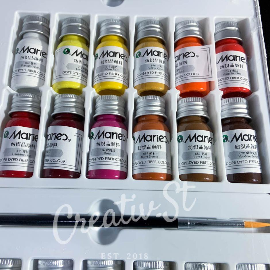 

[KODE PRODUK ikGEK3490] Maries Fabric Paint 24 Color SET Cat Kain
