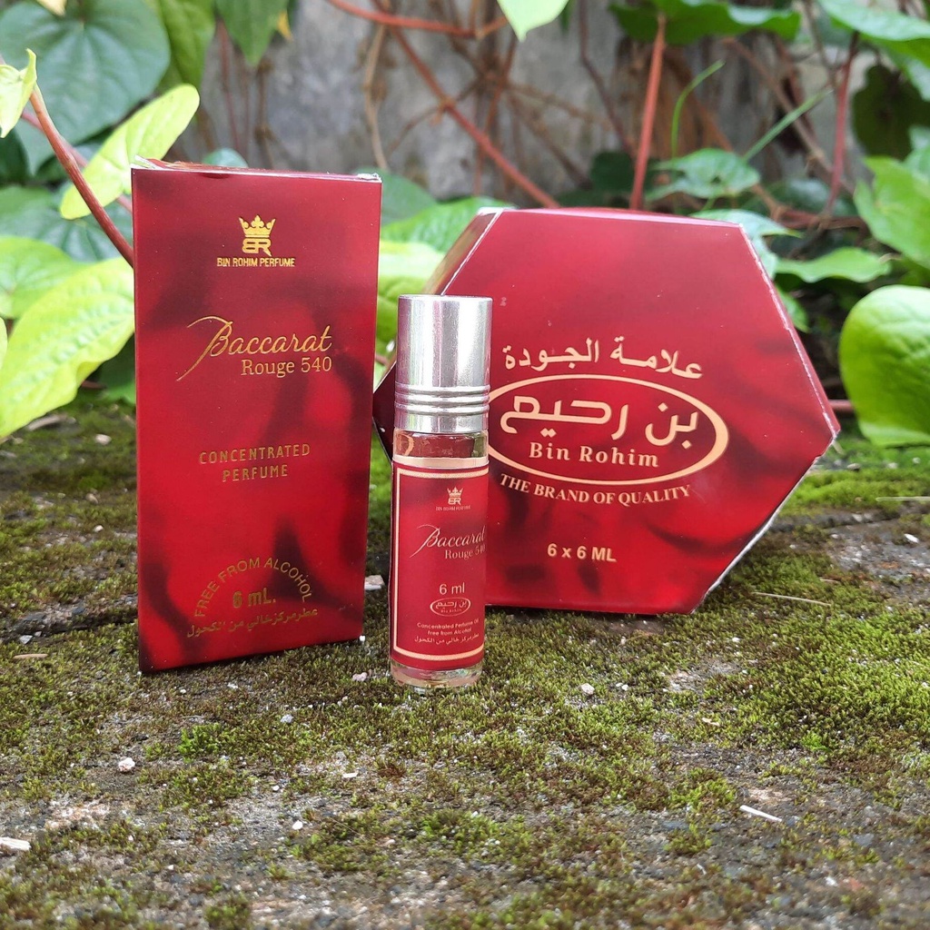 Parfum BACCARAT Minyak Wangi Roll Non Alkohol Merek Bin Rohim Kemasan 6ml