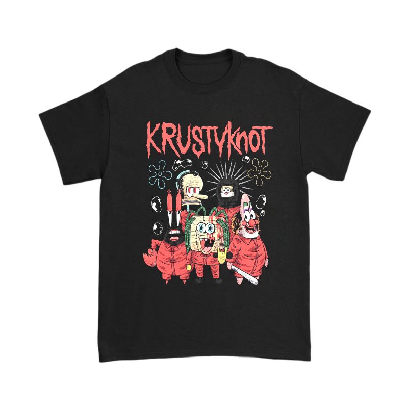 KAOS BAJU KRUSTYKNOT | T-SHIRT BAND PLESETAN | KAOS DISTRO HITAM PRIA WANITA