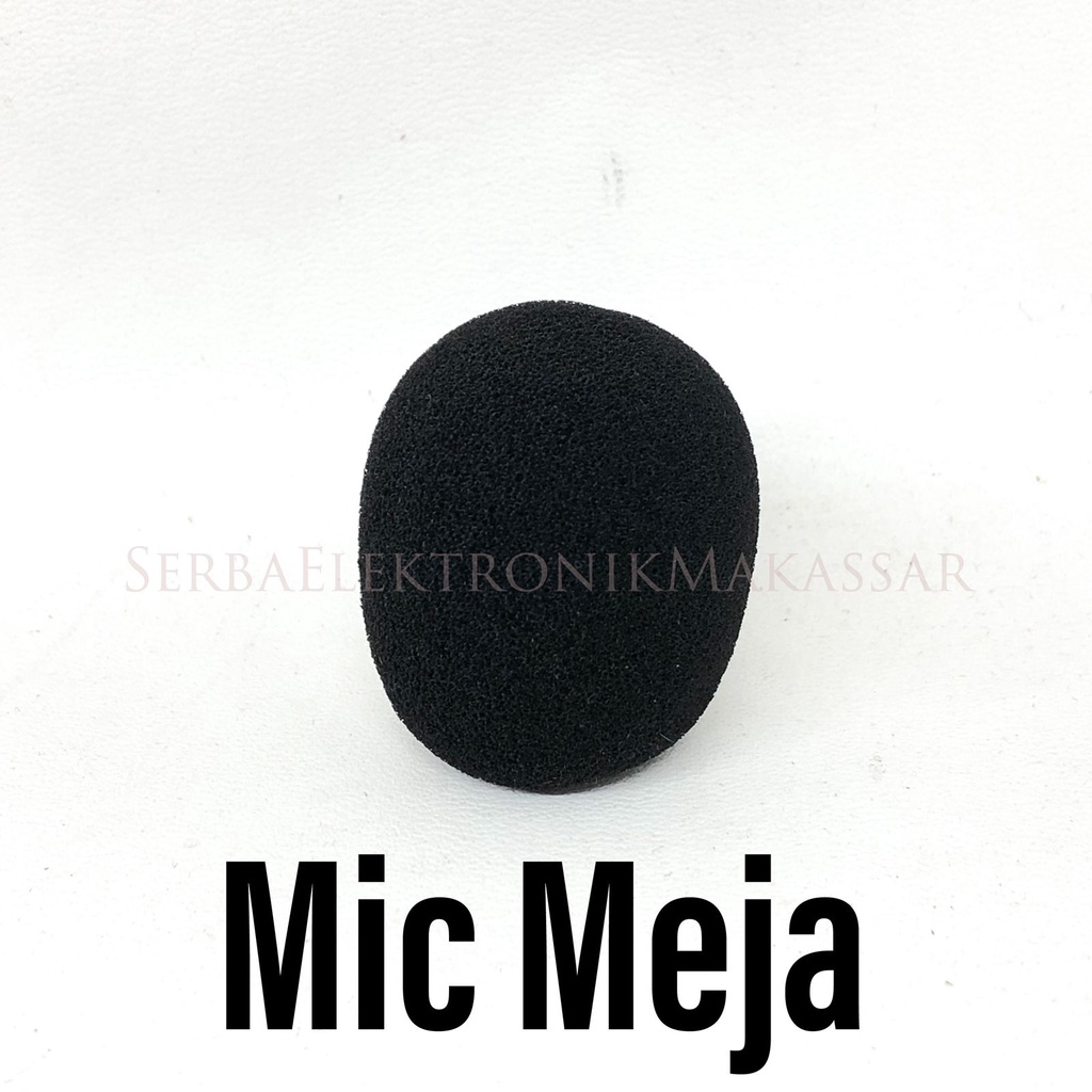 Sponge Mic Meja Jepit Busa Microphone Kecil Mini