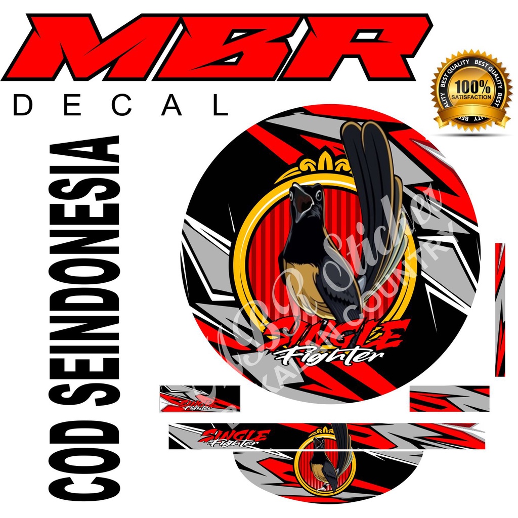 DECAL SANGKAR MURAI STIKER TEBOK MURAI