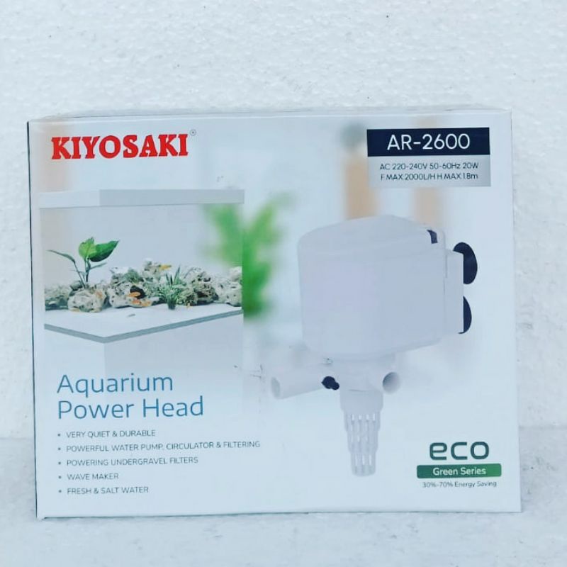 KIYOSAKI AR 2600 mesin pompa filter 2000 LPH keatas liter per jam mesin pompa filter  aquarium waterpump low watt