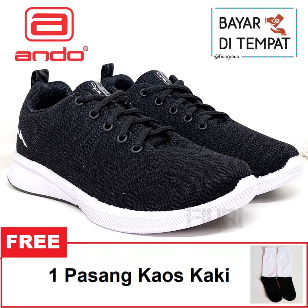 FIURI - ANDO ORIGINAL - SIP 31 33-40 HITAM PUTIH - SEPATU SNEAKERS SPORT KANVAS SOL KARET WANITA PRIA - SEPATU KETS TRENDY ANAK PEREMPUAN LAKI-LAKI - SEPATU OLAHRAGA LARI FITNES SENAM KERJA KULIAH SEKOLAH SD SMP SMA BERTALI CEWEK COWOK MURAH PROMO DISKON