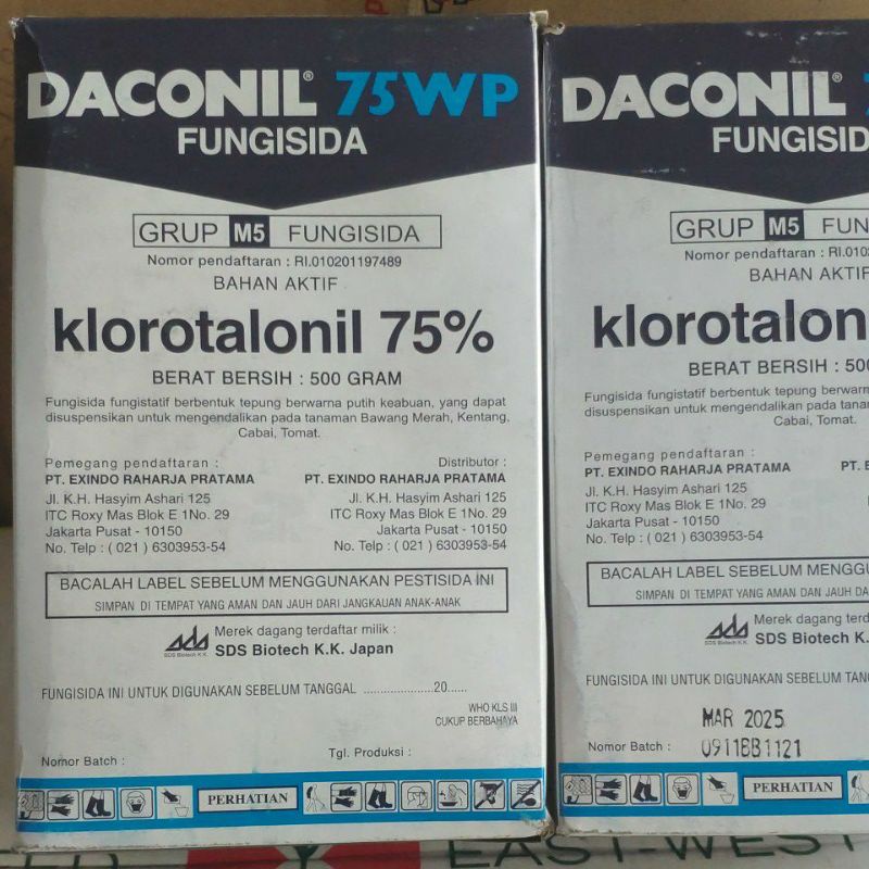 FUNGISIDA DACONIL 75 WP