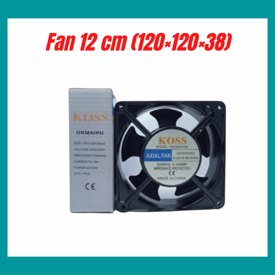 coliing fan kipas 12 cm AC 220V