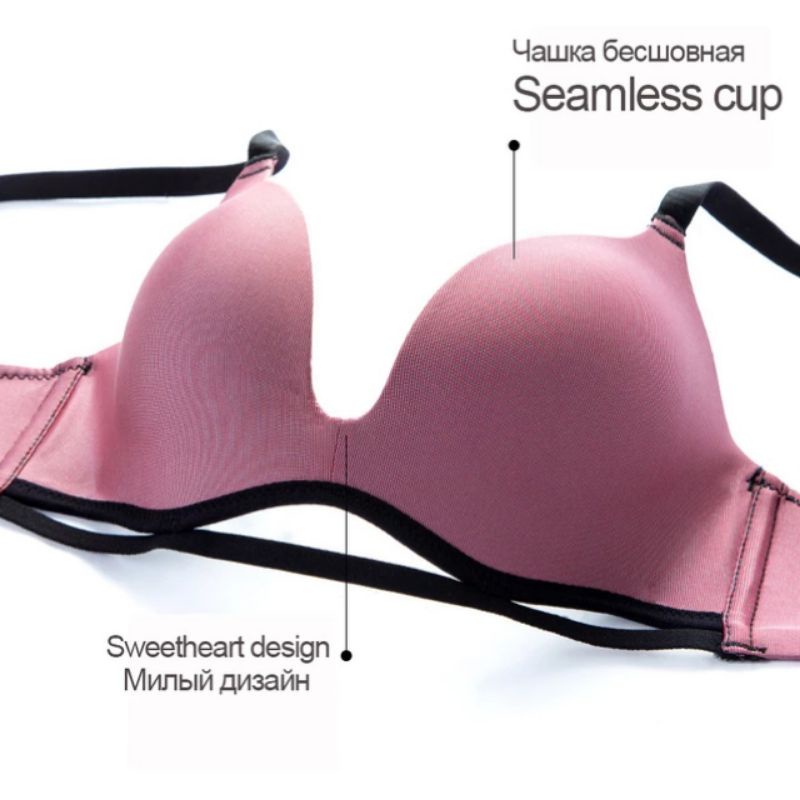 FINETOO FT39 Push Up Bra Busa Tanpa Kawat Pakaian Dalam BH Wanita Halus Nyaman