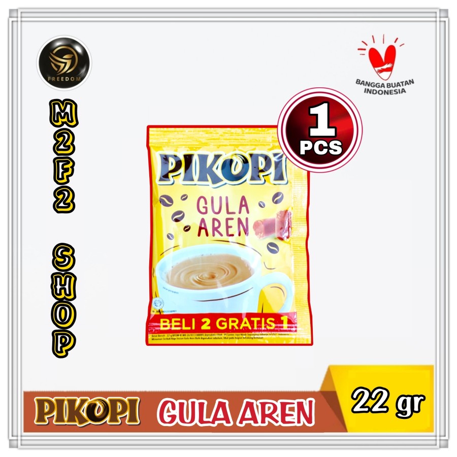 

Pikopi Kopi Instan Krimer Gula Aren Sachet - 22 gr (Kemasan Satuan)