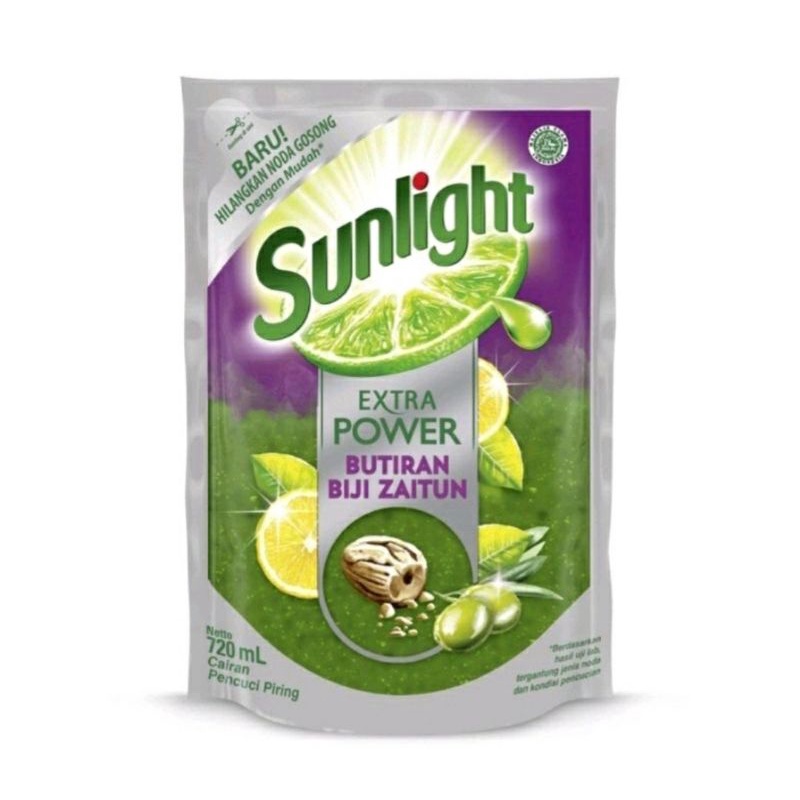 Sunlight Extra Power Butiran Biji Zaitun 720ml